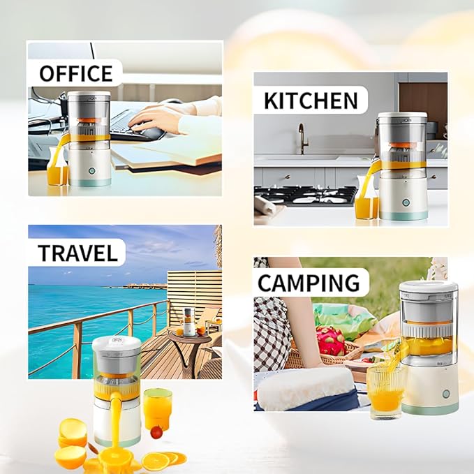 🍊Electric Citrus Juicer | Easy One-Button Operation | Rechargeable Portable | Fresh Juice in Seconds | Travel & Home Use 🍹