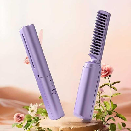 ✨ Portable Hair Straightener Comb – Instant Smooth Hair Anywhere